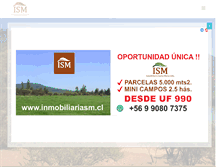 Tablet Screenshot of inmobiliariasm.cl